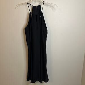 Express size 4 black mini dress with cutouts at neckline
